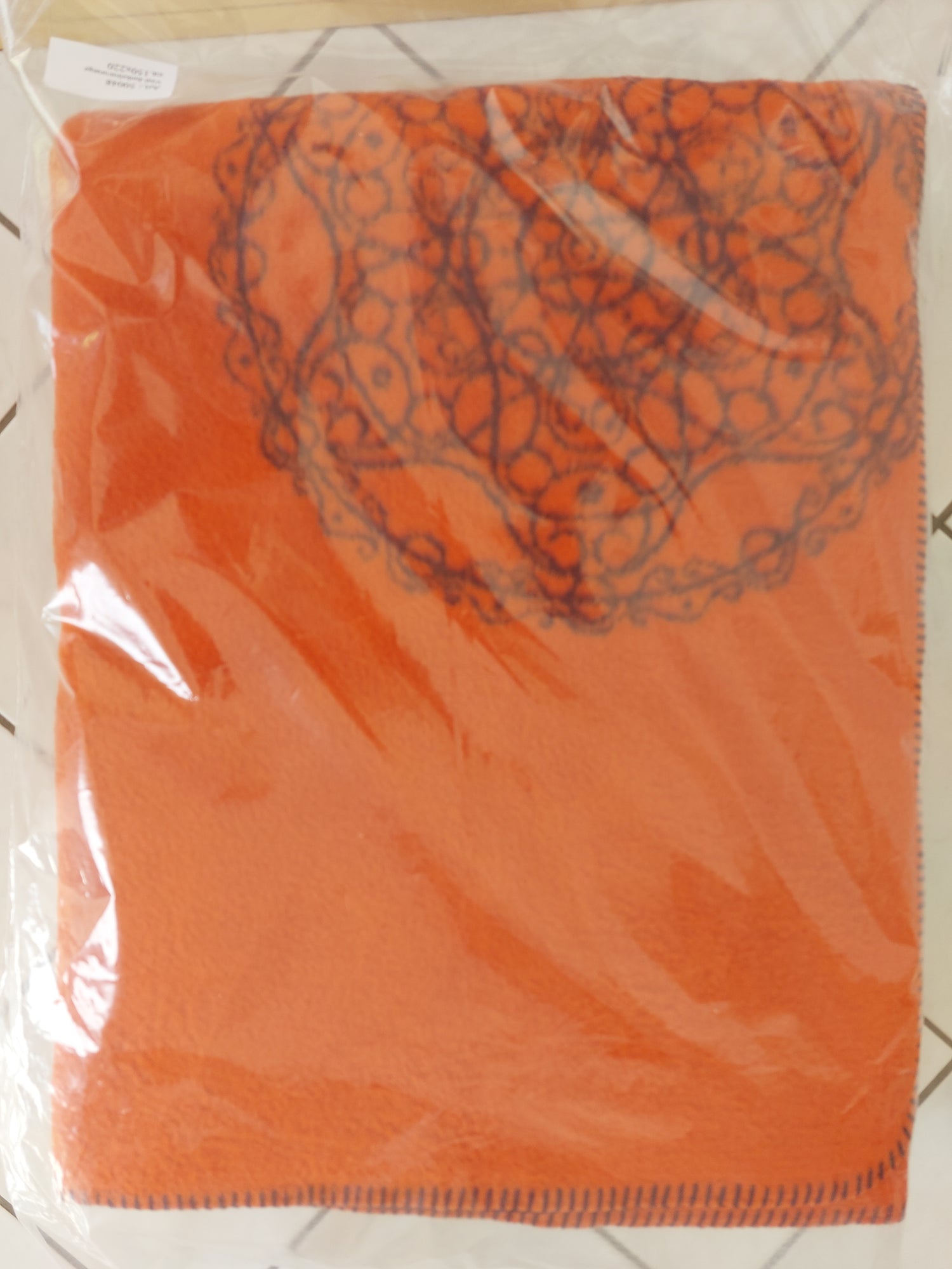 Vital BIObaumwolldecke dunkelrot/orange 150x220cm