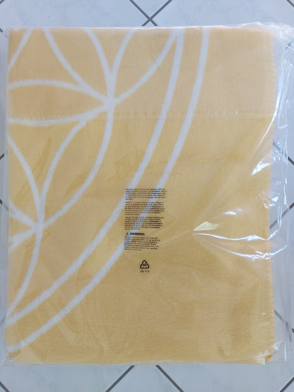 Vital BIObaumwolldecke gelb/natur 150x220cm